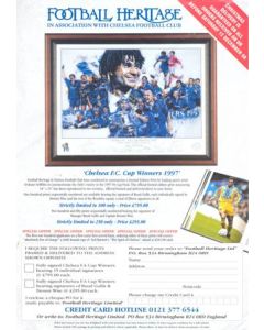 Chelsea Football Heritage leflet/order form 1996-1997