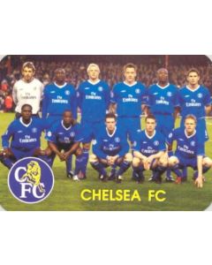 Chelsea team photo on a calendar of 2005 season 2004-2005