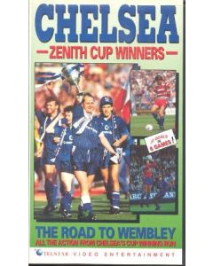 Chelsea - Zenith Cup Winners Video Tape Cassette of 1990