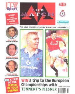Chelsea v Manchester United ITV Sport TV Programme 15/12/1991