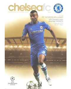 Chelsea v Nordsjaelland official programme 05/12/2012 Champions League