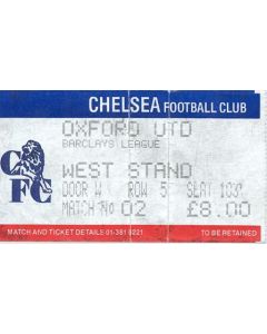 Chelsea v Oxford United ticket