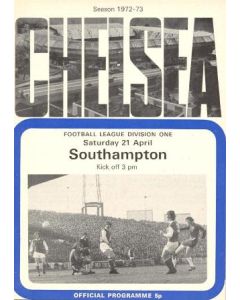 Chelsea v Southampton official programme 21/04/1973