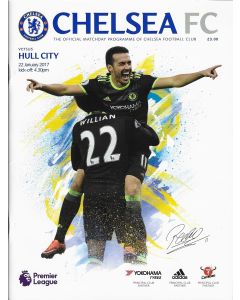 Chelsea FC v Hull City Football Programme 22/01/2017