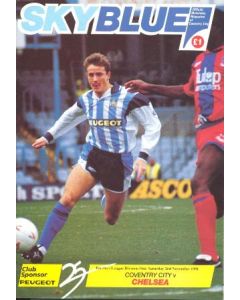 Coventry City vChelsea official programme 02/11/1991