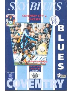 Coventry City vChelsea official programme 09/04/1997 Carling Premiership