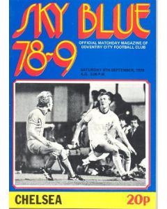 Coventry City vChelsea official programme 09.09.1978