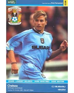 Coventry City vChelsea official programme 09/10/2001