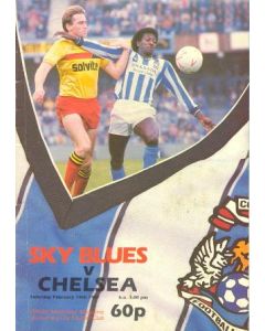 Coventry City vChelsea official programme 14/02/1987