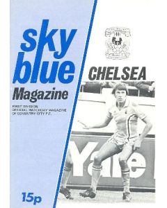 Coventry City vChelsea official programme 1977-78