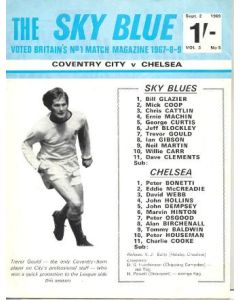 Coventry City vChelsea official programme 02/09/1969