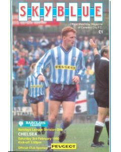 Coventry City vChelsea official programme 03/02/1990