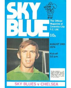 Coventry City vChelsea official programme 24/08/1974