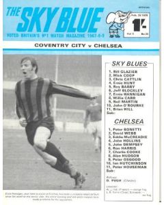 Coventry City vChelsea official programme 28/02/1970