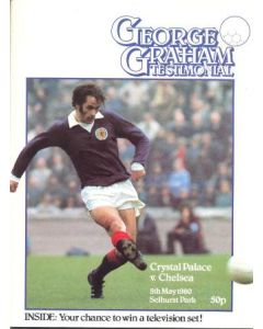 Crystal Palace v Chelsea Football programme 05/05/1980 George Graham Testimonial Match
