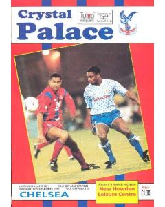 Crystal Palace vChelsea official programme 10/12/1991