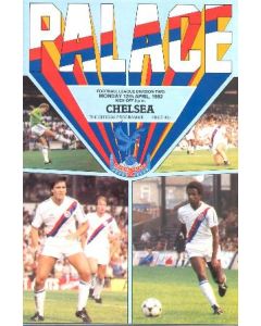 Crystal Palace vChelsea official programme 12/04/1982