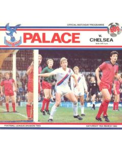 Crystal Palace vChelsea official programme 19/03/1983