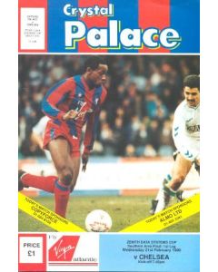 Crystal Palace vChelsea official programme 21/02/1990