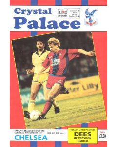 Crystal Palace vChelsea official programme 26/10/1991