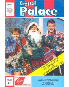 Crystal Palace vChelsea official programme 26/12/1989