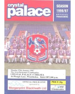 Crystal Palace vChelsea official programme 27/01/1997