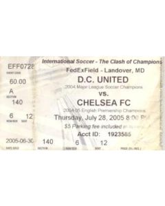 D.C. United (USA) v Chelsea ticket 28/07/2005 friendly match