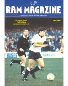 Derby County vChelsea official programme 09/01/1988