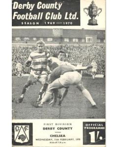 Derby County vChelsea official programme 11/02/1970