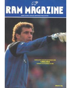 Derby County vChelsea official programme 22/11/1987