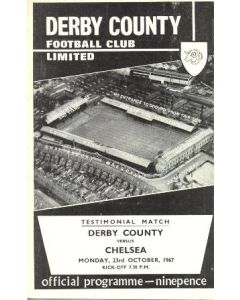 Derby County vChelsea official programme 23/10/1967