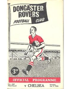 Doncaster Rovers vChelsea official programme 04/01/1958