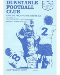 Dunstable vChelsea XI official programme 09/08/1985 friendly match