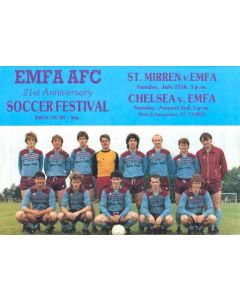 EMFA vChelsea official programme 03/08/1986