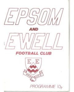 Epsom and Ewell vChelsea XI official programme 03/08/1985