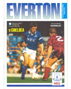 Everton v Chelsea official programme 02/05/1992