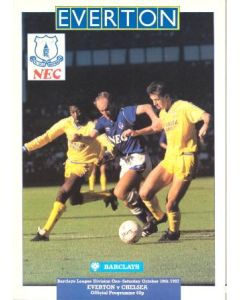 Everton vChelsea official programme 10/10/1987