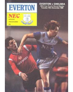 Everton vChelsea official programme 10/12/1985