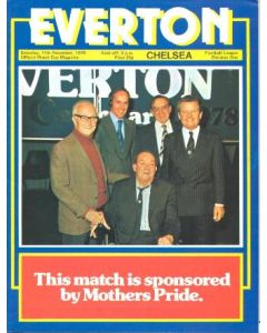Everton vChelsea official programme 11/11/1978
