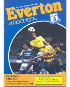 Everton v Chelsea official programme 22/12/1984