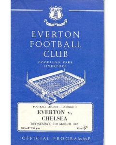 Everton vChelsea official programme 31/03/1965