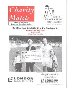 Ex Charlton Athletic XI v ExChelsea XI official programme 13/05/1994