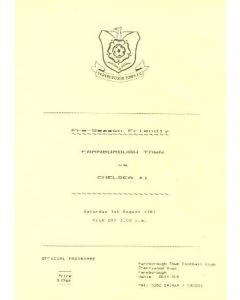 Farnborough Town vChelsea XI official programme 01/08/1987