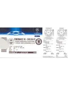 Fenerbahce v Chelsea ticket 02/04/2008 Champions League