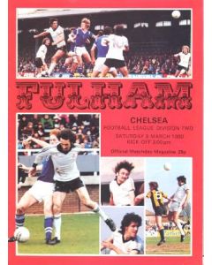 Fulham v Chelsea Football Programme 1980