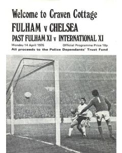 Fulham vChelsea official programme 14/04/1975