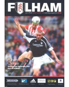 Fulham v Chelsea official programme 23/09/2002 Premier League