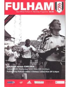 Fulham vChelsea official programme 30/09/2001