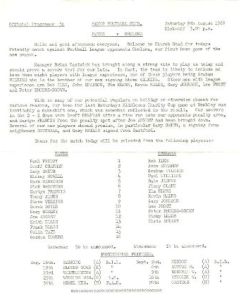 Hayes vChelsea official programme 09/08/1980