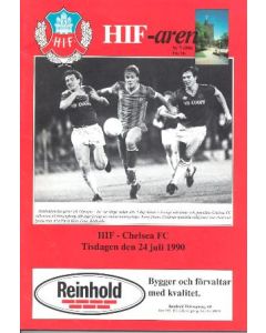 1990 Helsingborg v chelsea football programme